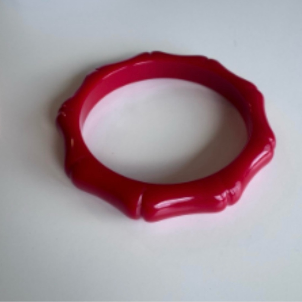 Red Bakelite bangle